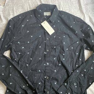 Frank & Oak button up shirt slim fit medium $79.50